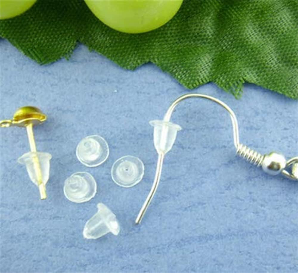 NEoogod clear earring backings arranged in pack