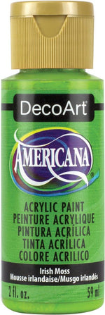 DecoArt Americana green craft paint bottle studio lifestyle shot