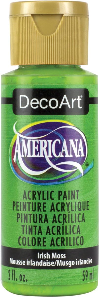 DecoArt Americana green craft paint bottle studio lifestyle shot