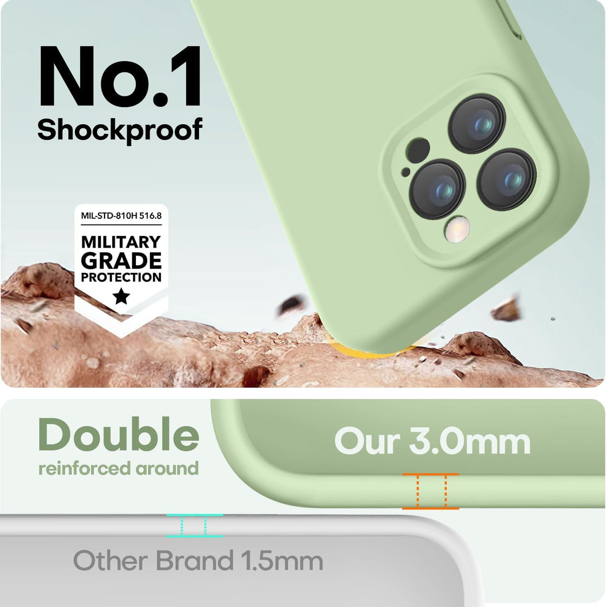 LOVE 3000 Designed for iPhone 14 Pro Max Case, Premium Silicone with [Soft Anti-Scratch Microfiber Lining] Shockproof Protective Phone Case for Holsters 6.7", White - Image 11