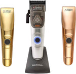 Gamma+ X-Ergo professional hair clipper front view with matte finish