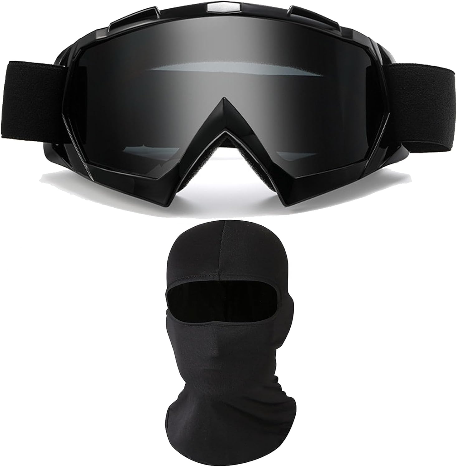 Immoono motorcycle goggles with face mask front view