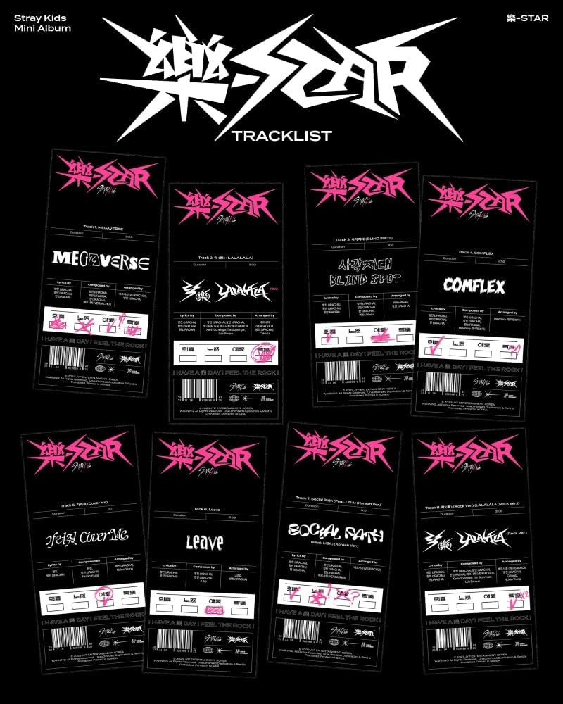 Stray Kids -STAR ROCK-STAR 8th Mini Album CD+Contents+Photocard+Tracking Sealed SKZ (Standard SET(ROCK+ROLL)) - Image 9
