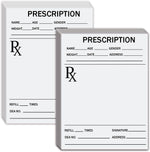 Generic premium doctor prescription pads front view of horizontal medical rx notepad