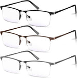 Weimeltoy 3 pack blue light blocking reading glasses front view