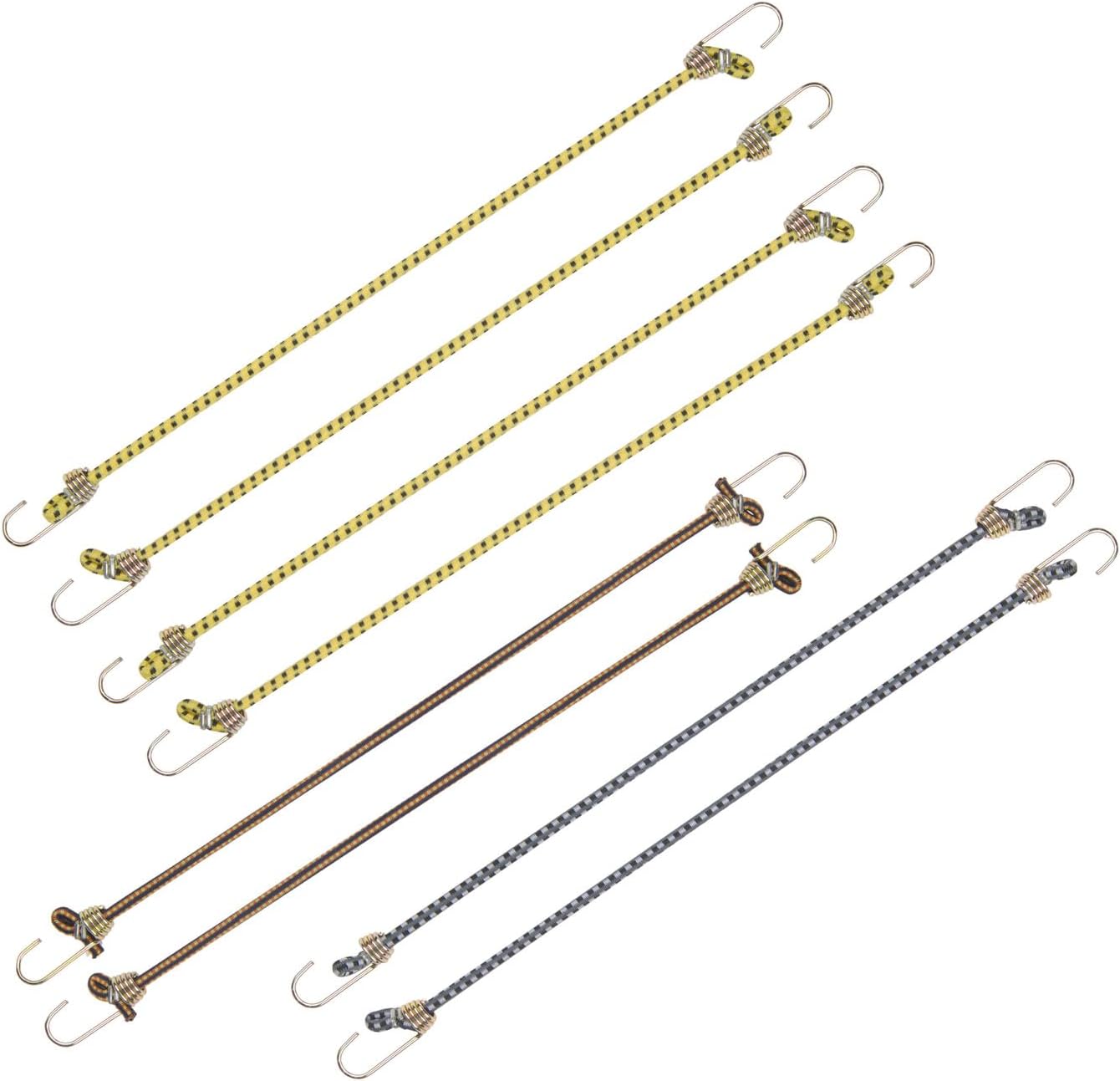 KEEPER - 10" Mini Bungee Cords in Assorted Colors, ( Pack of 8) - Image 1