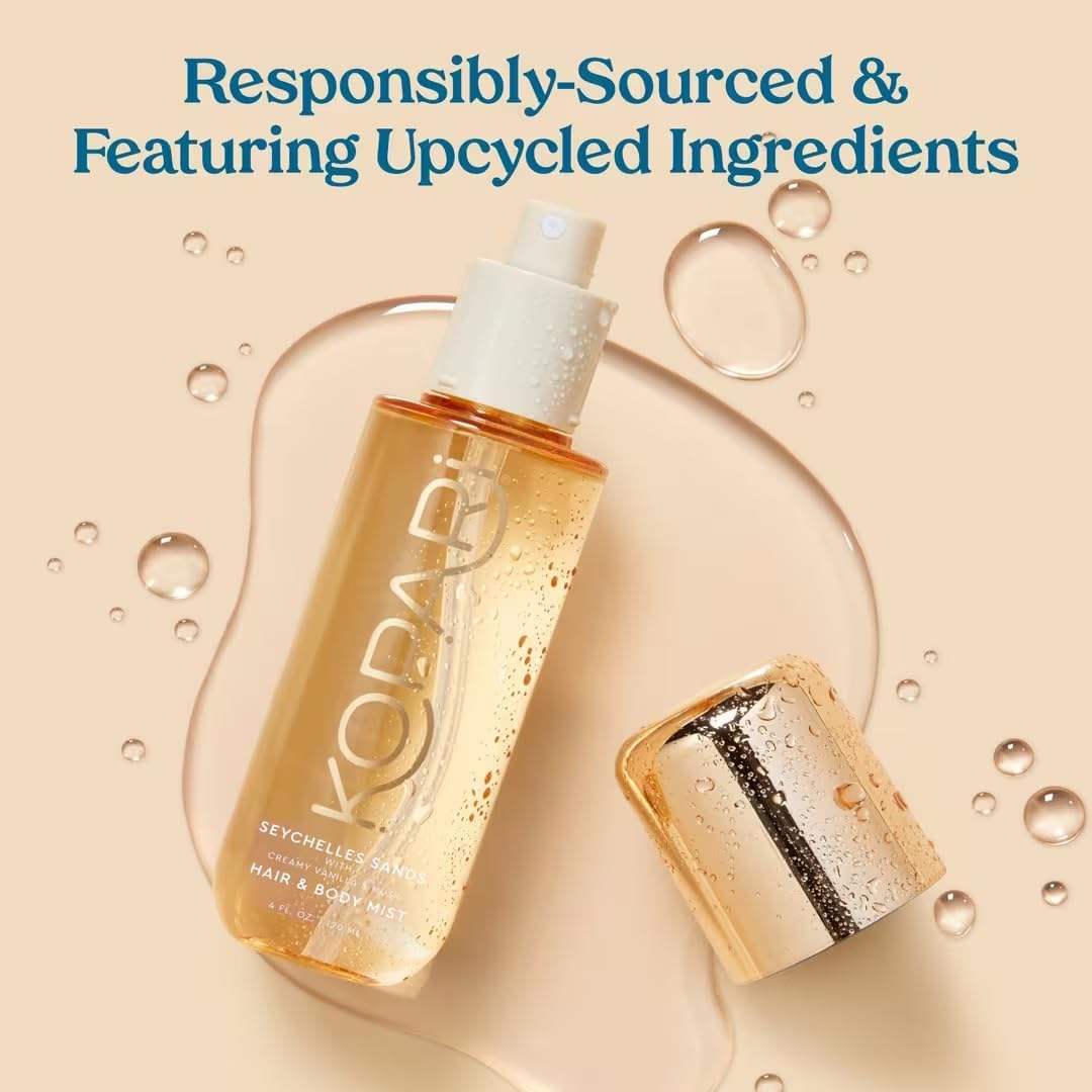 Kopari Seychelles Sands Hair And Body Mist spritzer nozzle top view