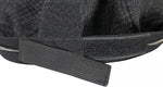 Jerague wool newsboy hat herringbone texture close up