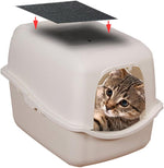 Beacozofu premium black charcoal pet litter box filter sheets for ammonia neutralization.