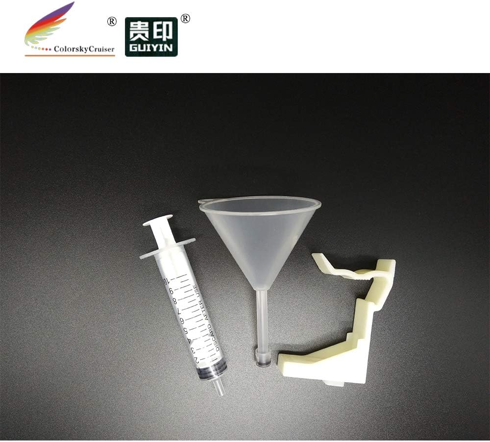 GUIYIN TH81 printhead cleaner kit components including syringe and funnel