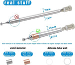 FM Radio Antenna, Ancable Indoor FM Telescopic Antenna 75 Ohm F Type Male - Image 3