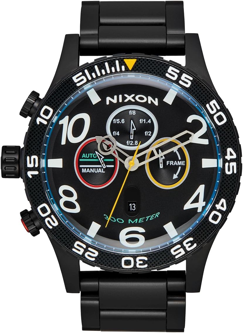 Nixon 51 30 Chrono watch stainless steel band