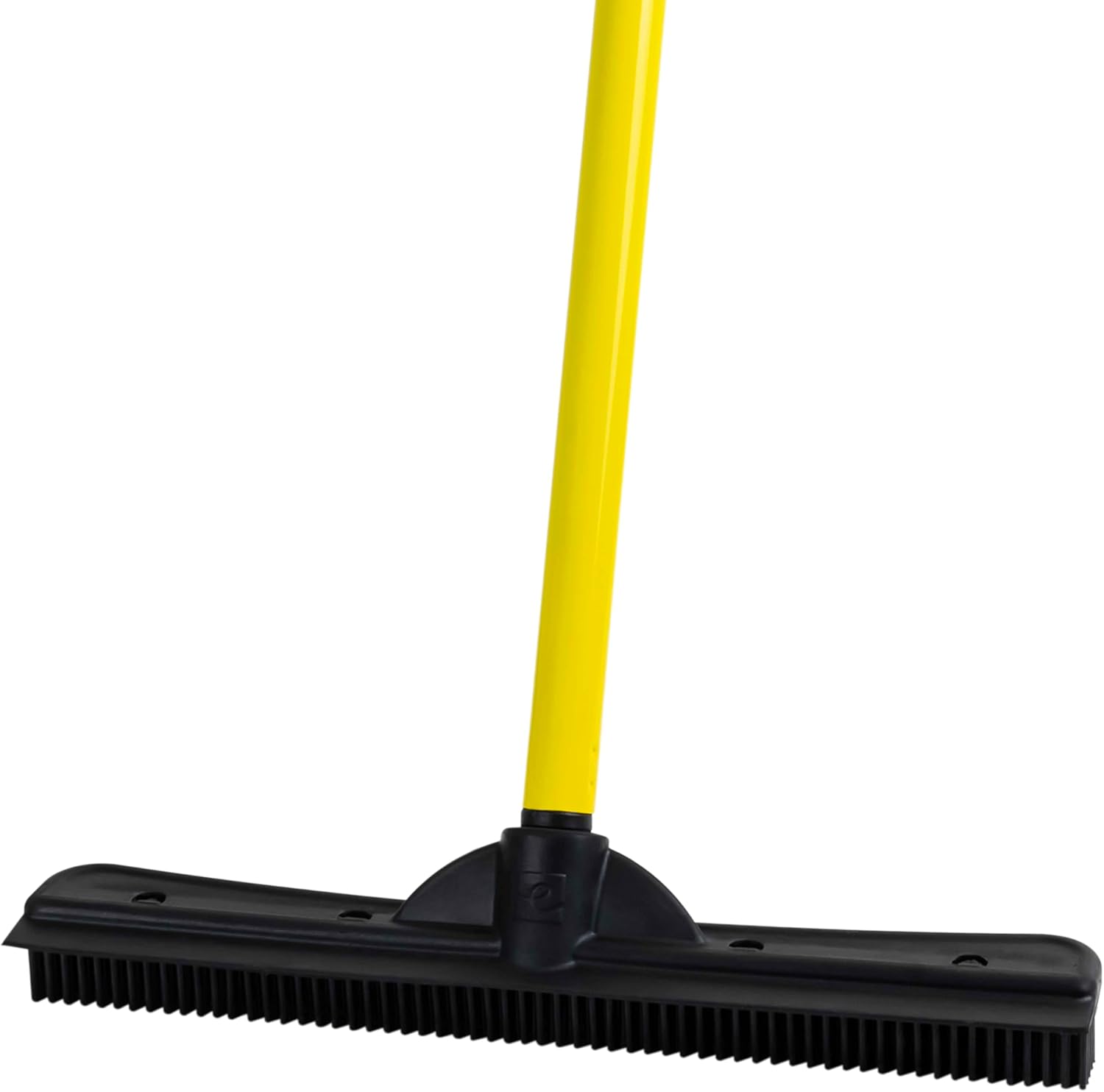 FURemover original pet hair rubber broom front view on carpet floor