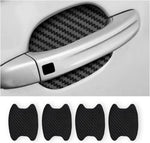 Blilo XINLIYA car door handle protector sticker front view pack on black carbon fiber texture