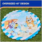SwimWays Bluey outdoor toy packaging showing characters Bluey and Bingo