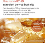 Model applying Mixsoon PDRN Collagen Hydrogel Face Mask