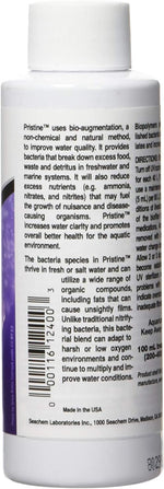 Seachem Pristine liquid water treatment close up shot