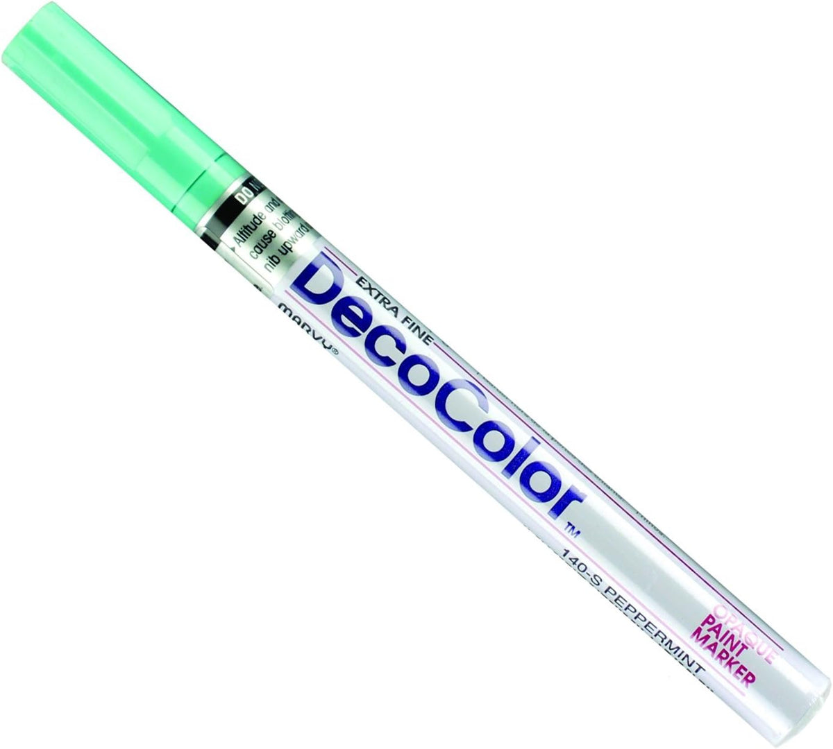 Uchida Marvy Deco Color Extra Fine Paint Marker Peppermint front view stationery