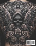 Skull gothic tattoo stencils: Tattoo design - Image 3