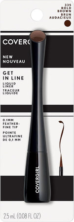 COVERGIRL Get In Line Liquid Eyeliner, Bold Brown, 0.04 Pound - Image 4