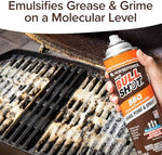 Authentic USA imported eighteen ounce barbecue degreaser packaging details