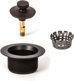 PF WaterWorks Lift Lock (Push Pull) Bathtub/Bath Tub Drain Assembly with Gasket - Coarse Thread 11.5 Threads Per Inch - Free Hair Catcher/Strainer to Eliminate Clogs;Brushed Nickel; PF0940-BN-LL-C - Image 10