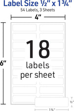 Child clothing labeled with Avery no iron labels