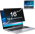 Zoegaa 16 inch laptop privacy screen filter front view