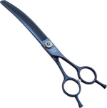 Professional Dog Grooming Scissors Pet Curved Chunker Shears 7.0'' Extremely Sharp Blades 440C Steel Thinning Scissors Durable Smooth Motion & Fine Cut for Dogs and Cats (Multicolored) - Image 9