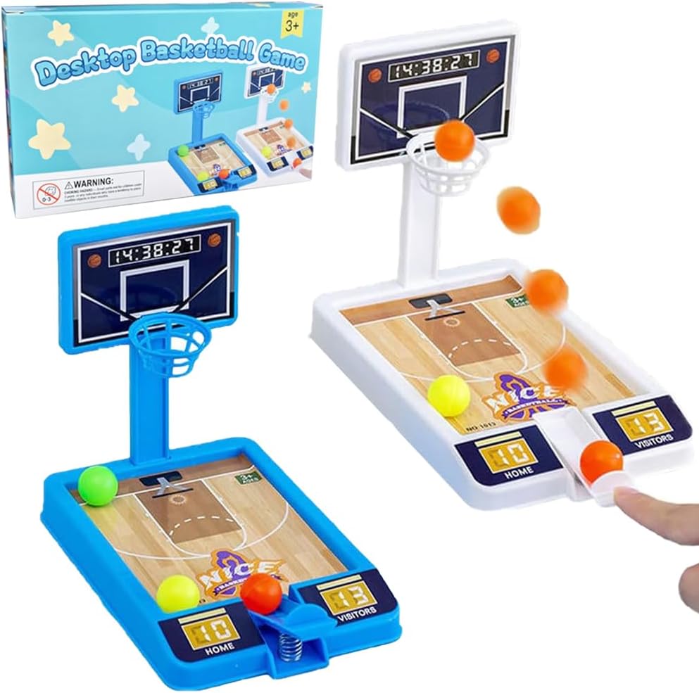 Zasnynua 2 pack tabletop basketball game set front view