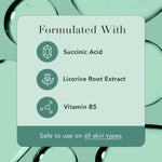 Rael imported skincare duo for blemish control and pore refining on a clean display.