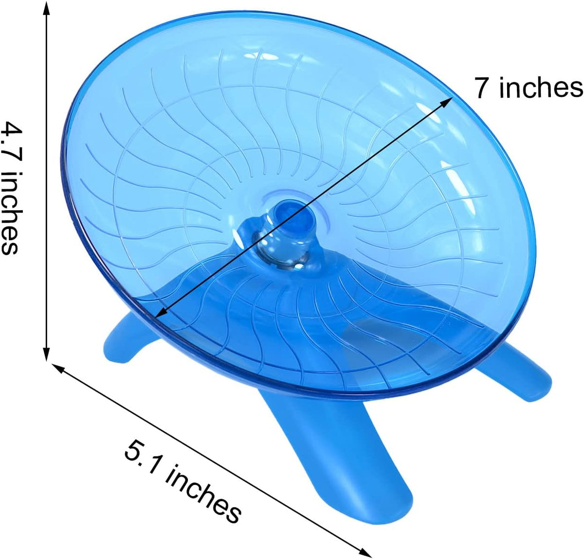 Wontee Hamster Water Bottle Water Dispenser Hamster Silent Exercise Running Wheel for Dwarf Hamsters Gerbil Mice (Blue, 125ML) - Image 8