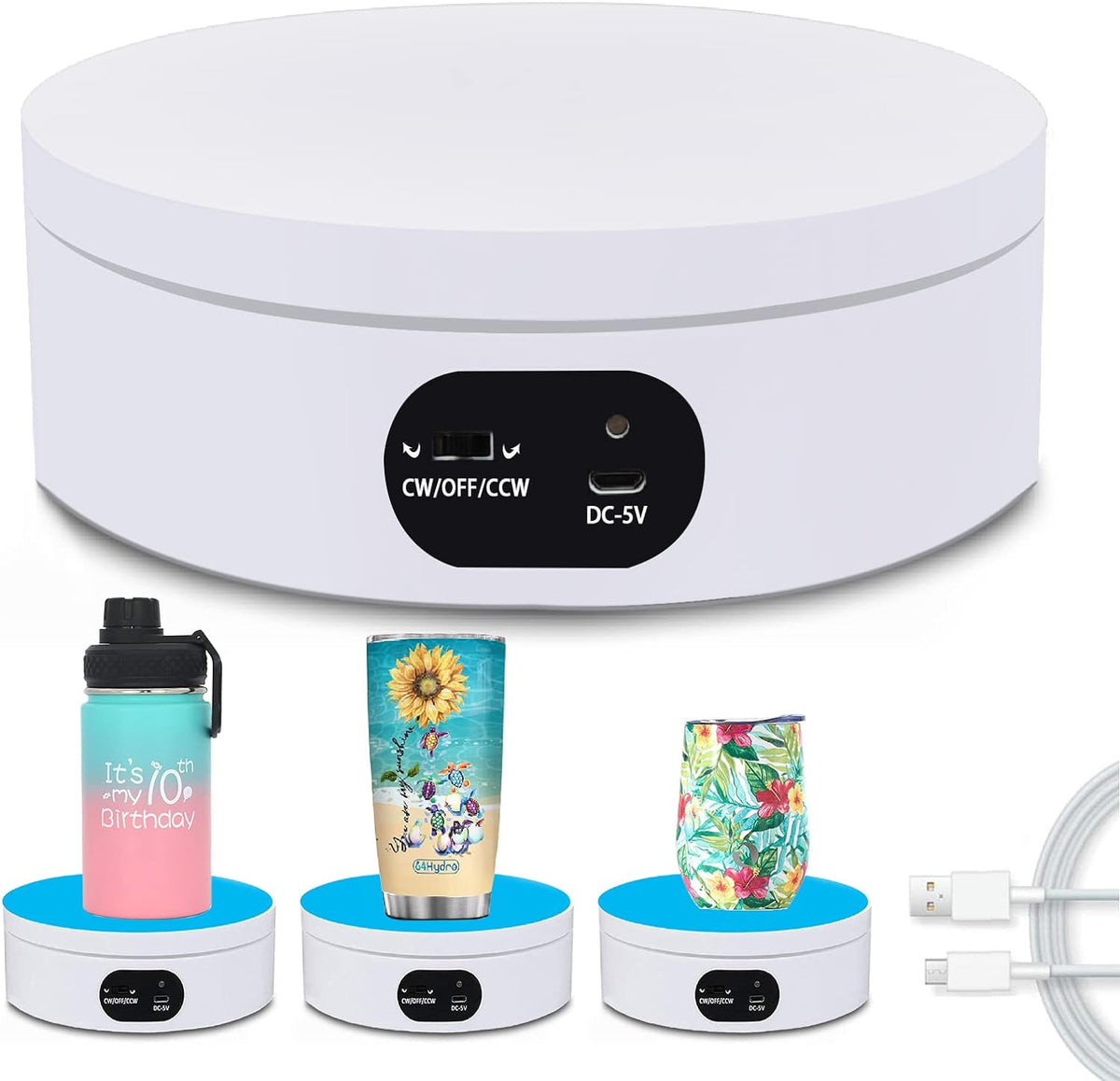 YVV display stand packaging and contents