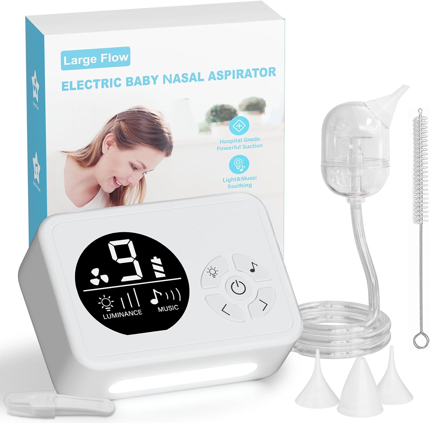 Safvxog electric nasal aspirator for baby front view