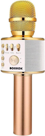 BONAOK Wireless Bluetooth Karaoke Microphone,3-in-1 Portable Handheld Karaoke Mic Speaker Machine Home Party Birthday for All Smartphones Q37 (Black) - Image 10