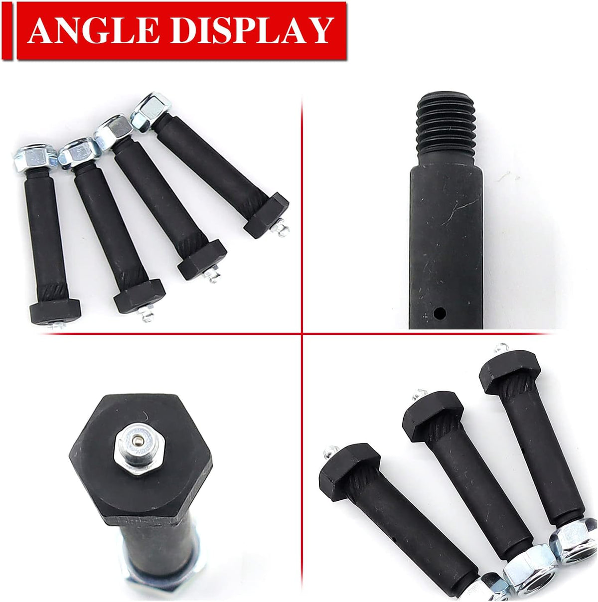 RJSPHH 9/16 x 3 trailer spring shackle bolts set of 14 pieces