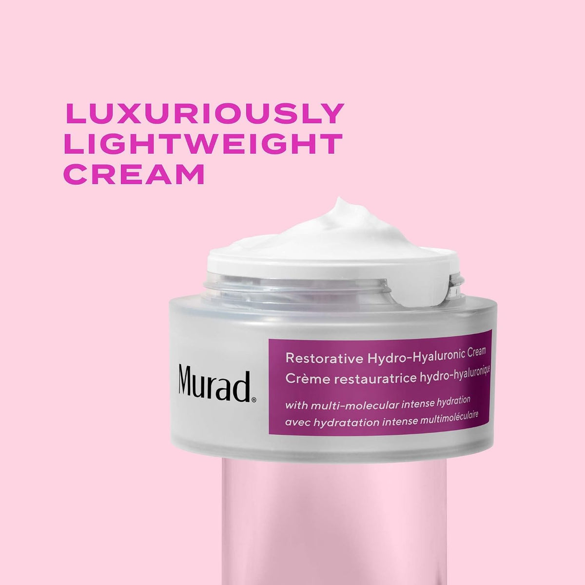 Authentic Murad face cream packaging displaying full list of key ingredients