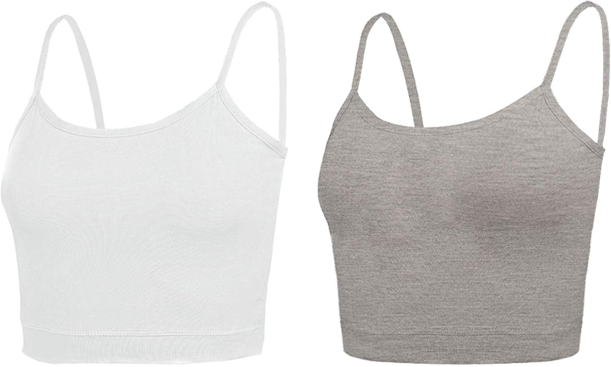 NEWITIN 4 Pack Spaghetti Strap Camisole Top Adjustable Strap Tank Top for Women - Image 14