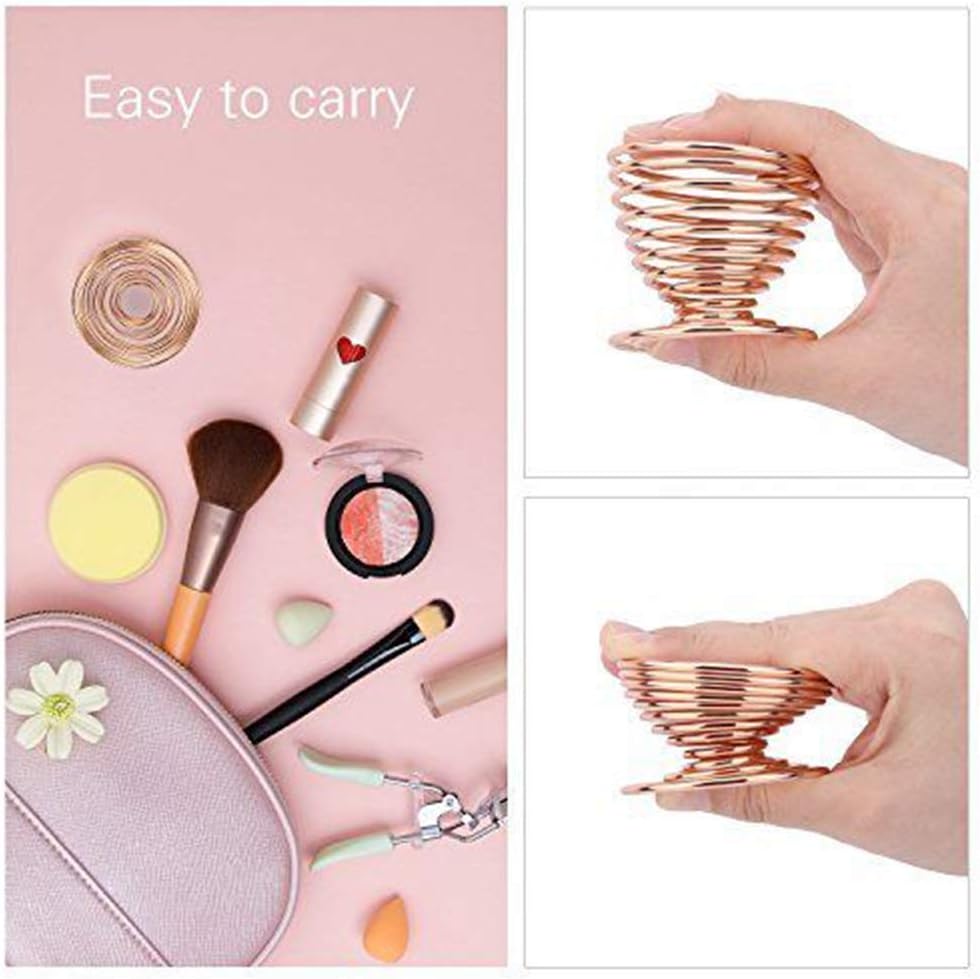 Beauty Makeup Sponge Blender Holder Silver Makeup Sponge Holder Drying Stand Egg Powder Puff Sponge Support Display Stand,1pcs - Image 9