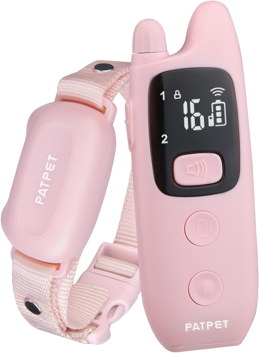 Patpet dog shock collar with remote front view