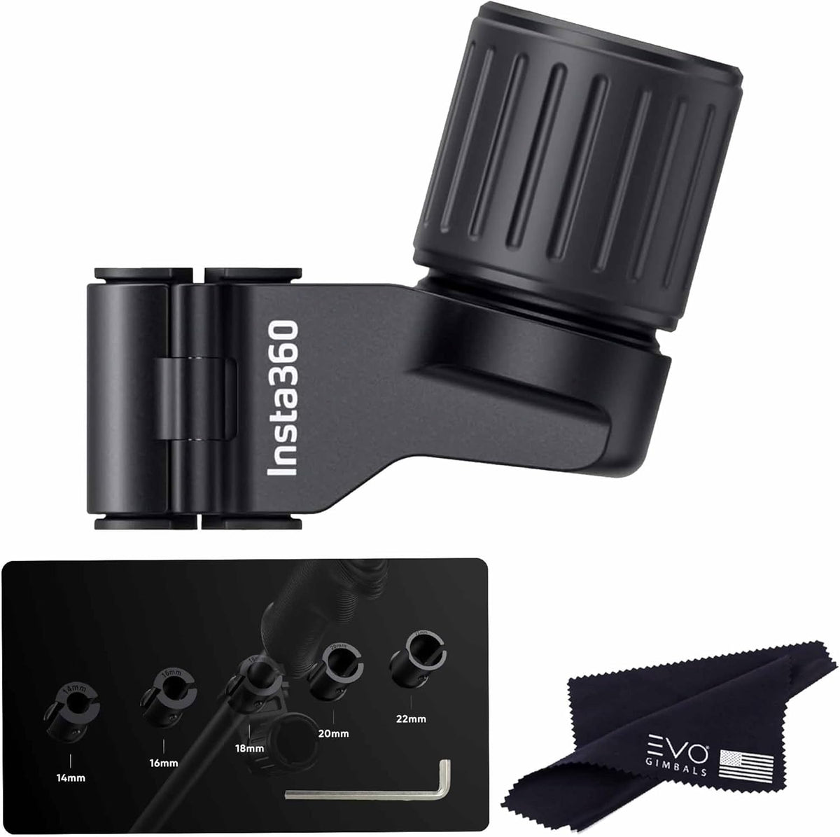 Insta360 Ski Pole Mount for Action Cameras, compatiable X3/ ACE/ACE PRO/ONE RS/X2, GoPro Hero12/11/10/9, DJI OSMO Action 4/3/2 (ski Pole Mount only), Black, CINSBAVQ-ALT4 - Image 1