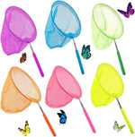 Shindel 6 pack colorful telescopic butterfly nets front view