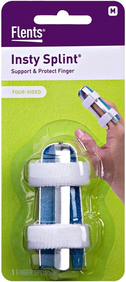 Flents 4-Sided Insty Splint, Double Sided Protection, Foam Padding, Medium | Finger Splint for Trigger Finger, Fractures, Sprains & Arthritis, Adjustable Support Brace, Injury Recovery & Stabilization - Image 12