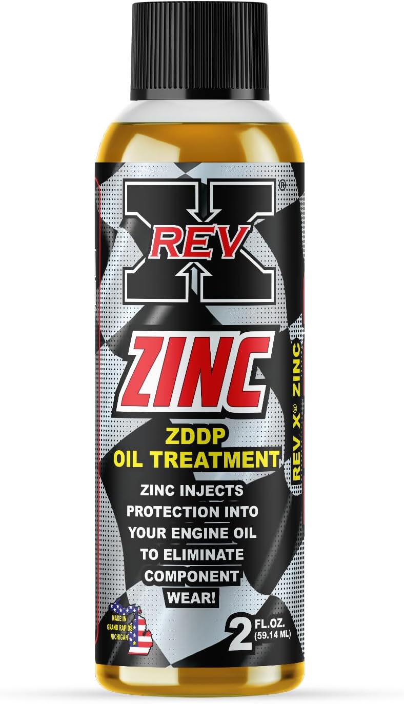 Rev X ZDDP Zinc Oil Additive front view bottle