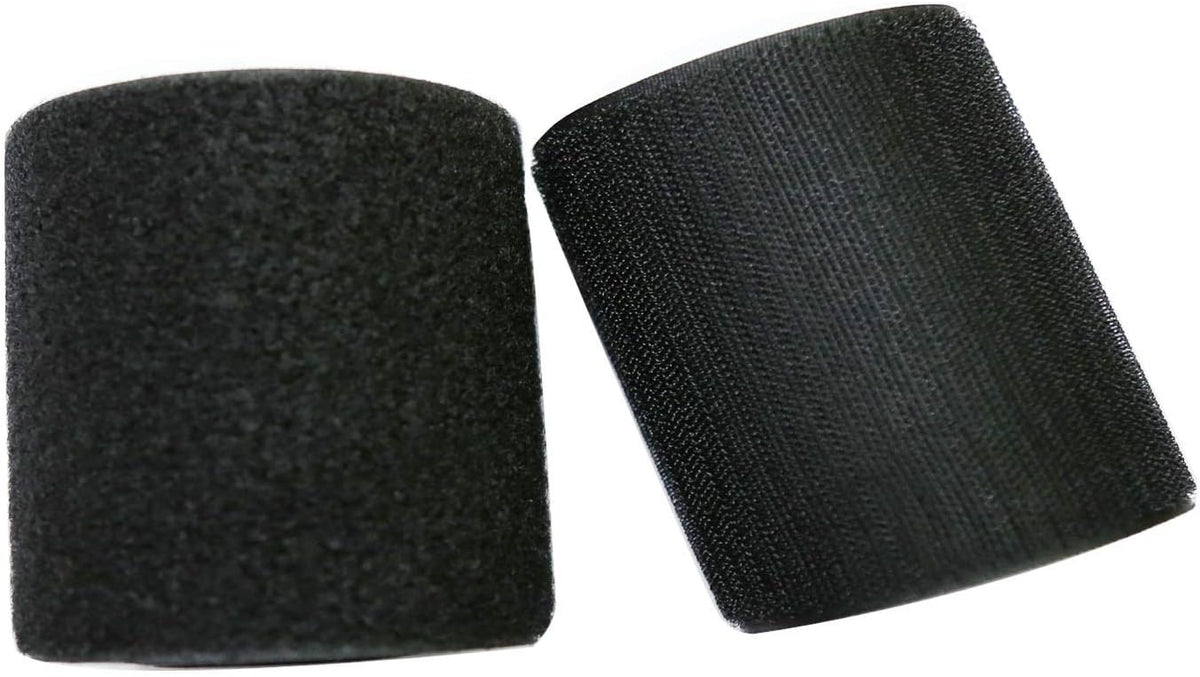 Vkey black fabric fastening tape rolls closeup