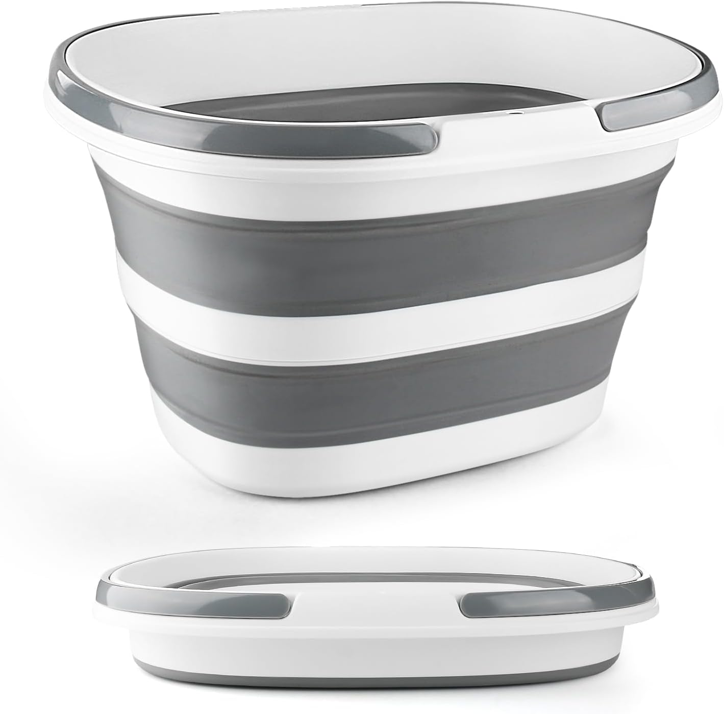 BIDFUL Collapsible Mop Bucket front view showing 16 litre capacity for home cleaning.