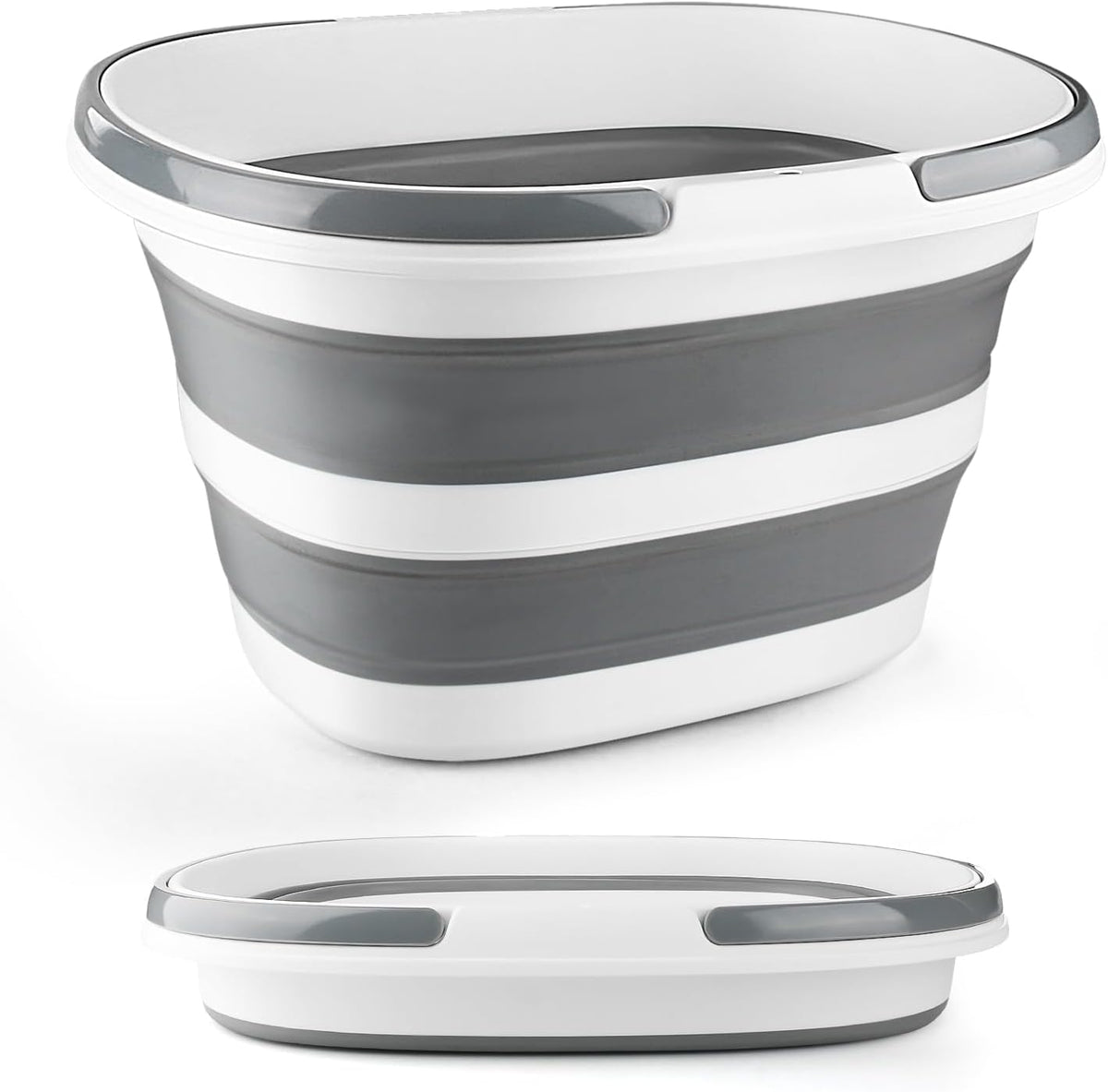 BIDFUL Collapsible Mop Bucket front view showing 16 litre capacity for home cleaning.