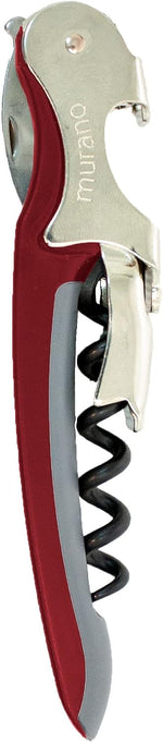 Franmara Murano burgundy waiter corkscrew front view