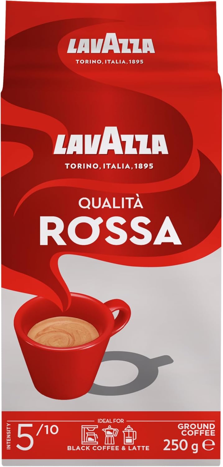LAVAZZA Qualit Rossa 250 Gm - Ground, Original, Box - Image 1