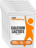 Bioavailable calcium lactate powder for daily dietary supplementation